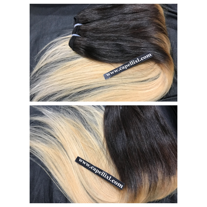 Capelli veri remy cuciti balayage sfumati capelli Indiani Balayage