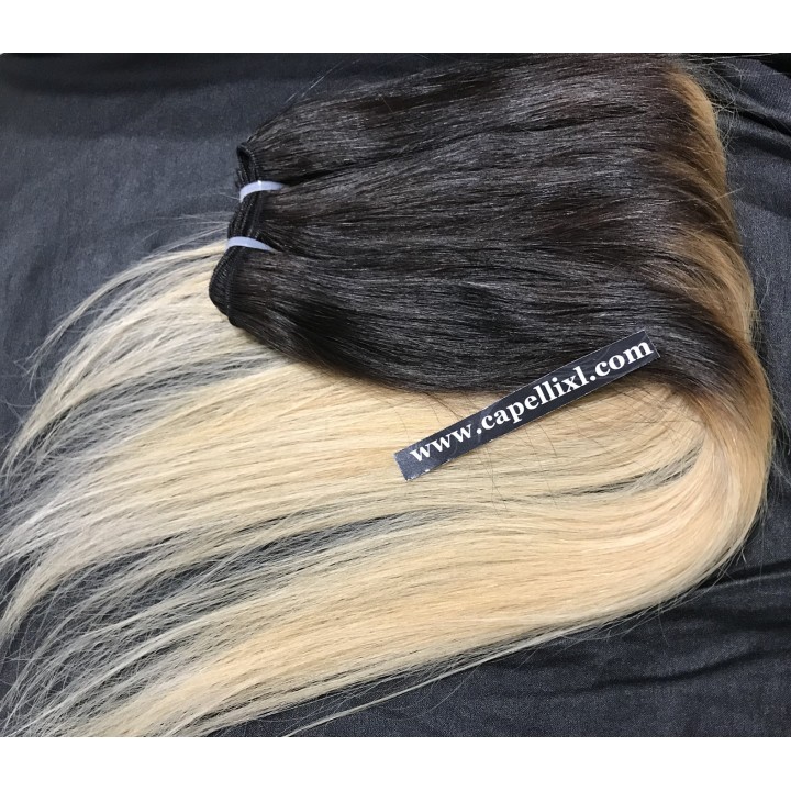 Capelli veri remy cuciti balayage sfumati capelli Indiani Balayage