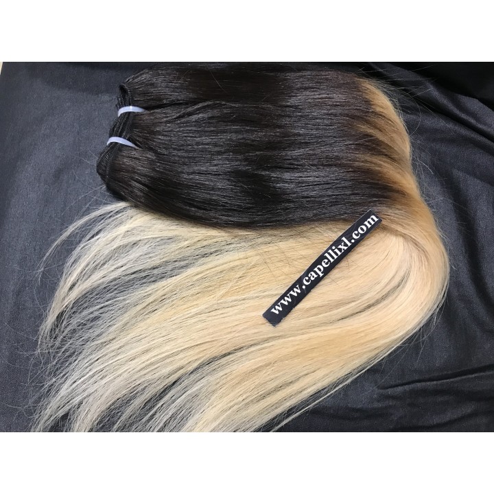 Capelli veri remy cuciti balayage sfumati capelli Indiani Balayage