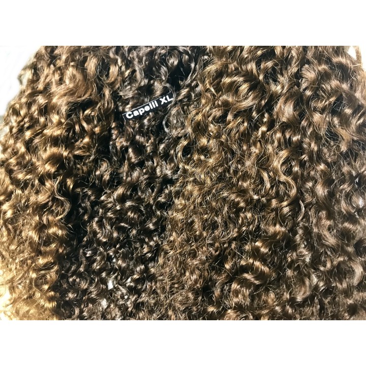 Tessitura Matassa di Capelli veri remy Ricci Brasiliani per extension lunghi 75cm