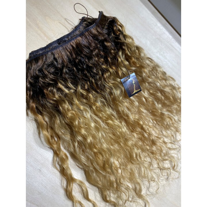 Capelli veri remy Ricci Colore Biondo dorato capelli Brasiliani