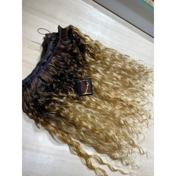Capelli veri remy Ricci Colore Biondo dorato capelli Brasiliani