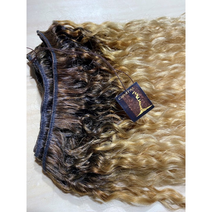 Capelli veri remy Ricci Colore Biondo dorato capelli Brasiliani