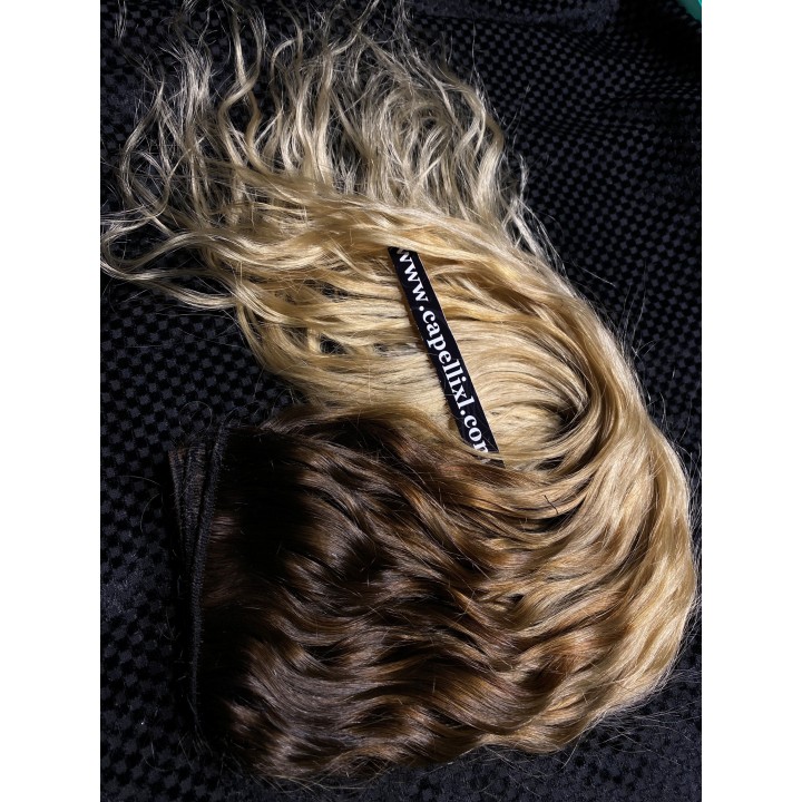 Capelli veri remy cuciti balayage sfumati capelli Indiani Balayage
