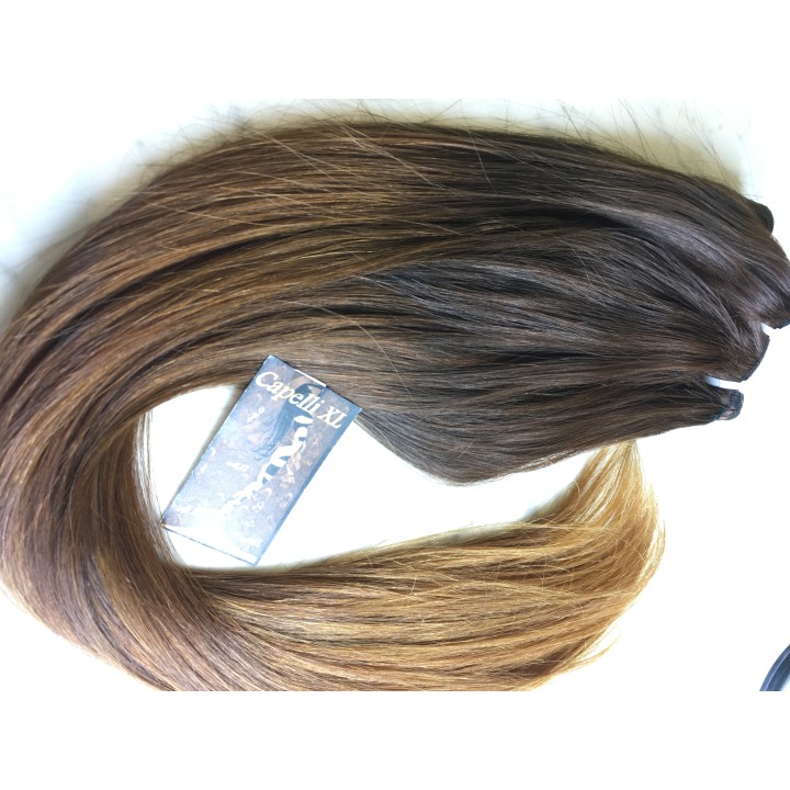 Capelli veri remy cuciti balayage sfumati capelli Brasiliani Balayage