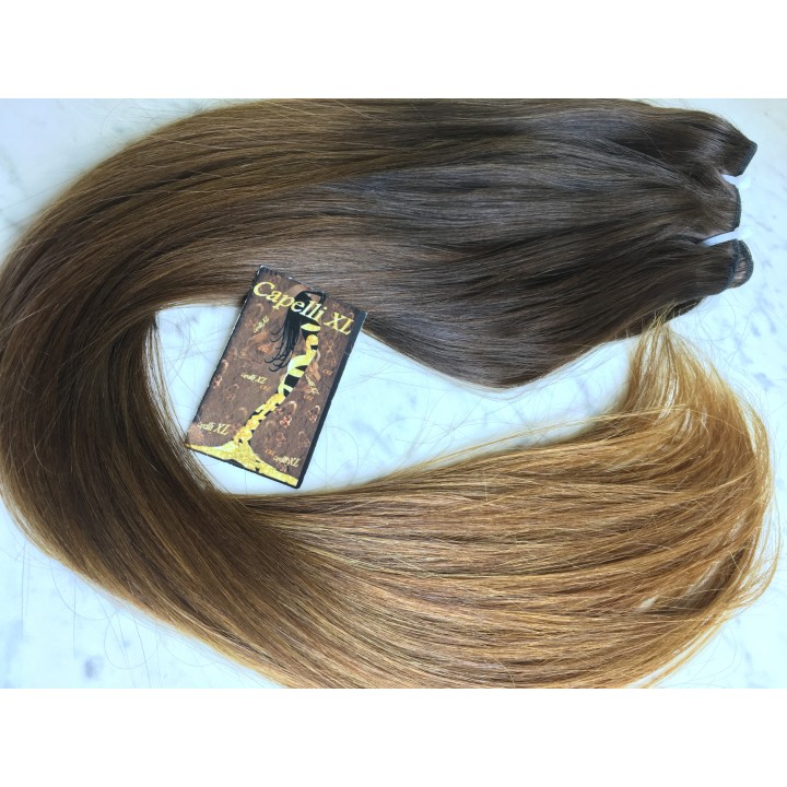 Capelli veri remy cuciti balayage sfumati capelli Brasiliani Balayage