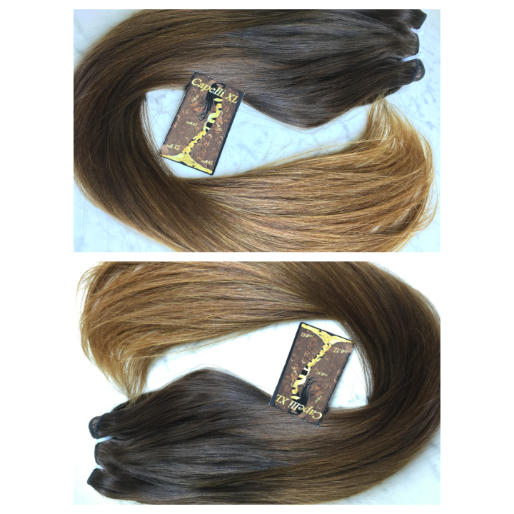Capelli veri remy cuciti balayage sfumati capelli Brasiliani Balayage