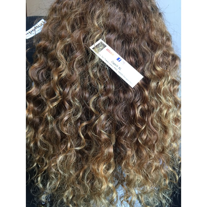 Capelli veri remy Ricci Colore Biondo dorato capelli Brasiliani