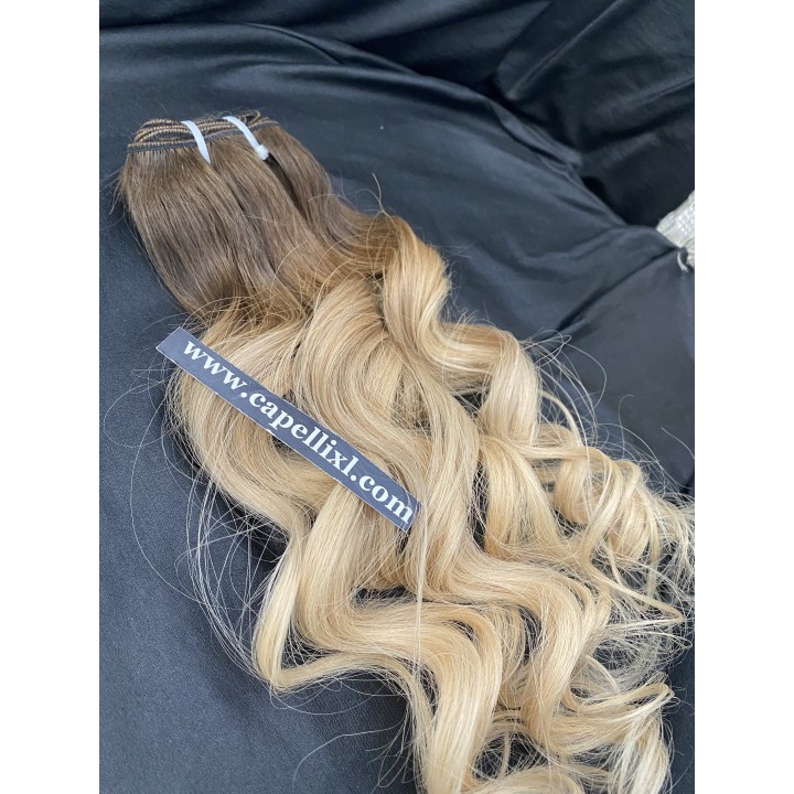 Capelli veri remy cuciti balayage sfumati capelli Indiani Balayage