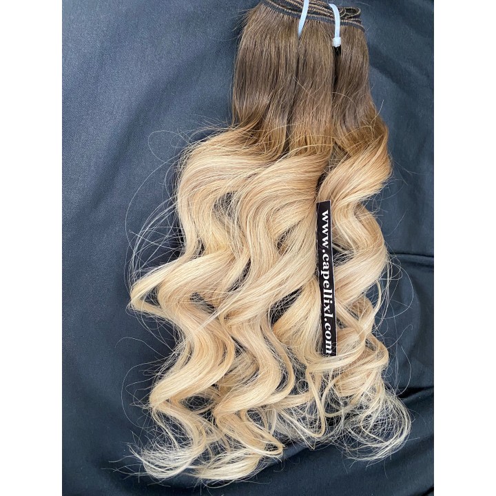 Capelli veri remy cuciti balayage sfumati capelli Indiani Balayage