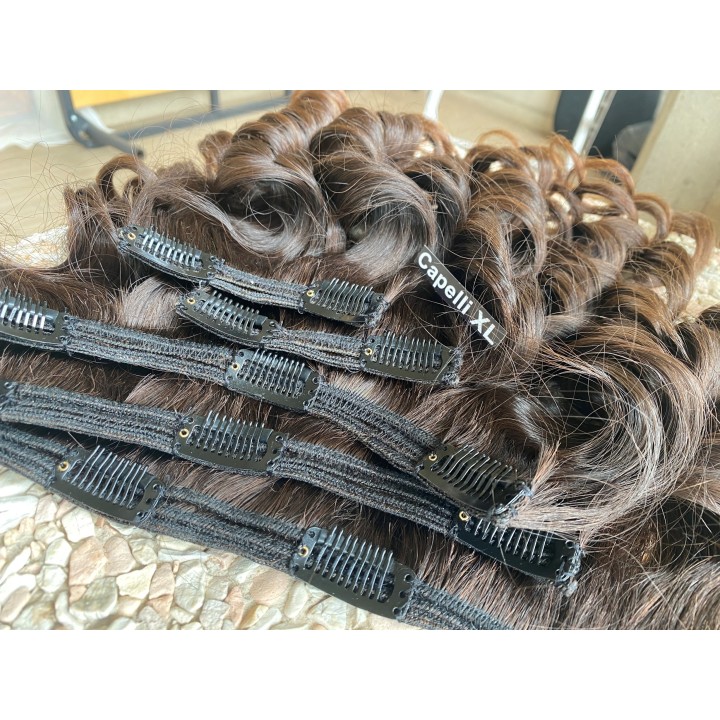 Extension Capelli veri remy Extension XL con clip soluzione più fasce