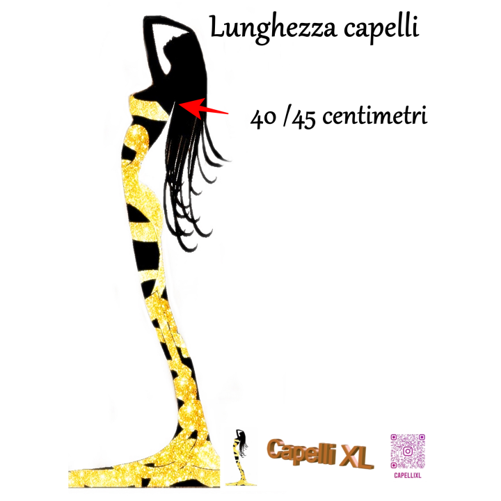 Extension Capelli veri remy Extension XL con clip soluzione più fasce