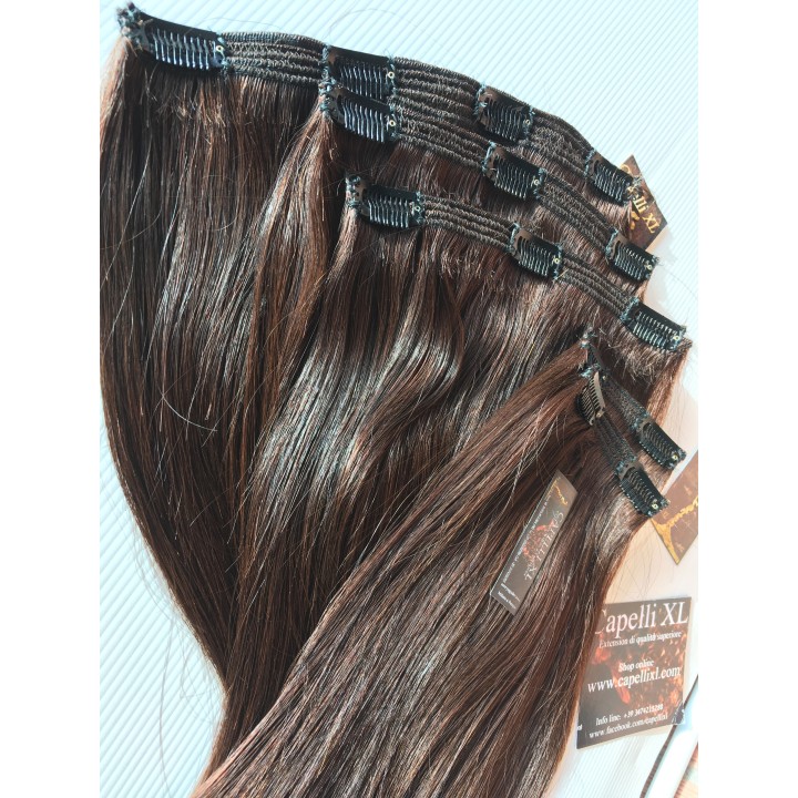 Extension Capelli veri remy Extension XL con clip soluzione più fasce