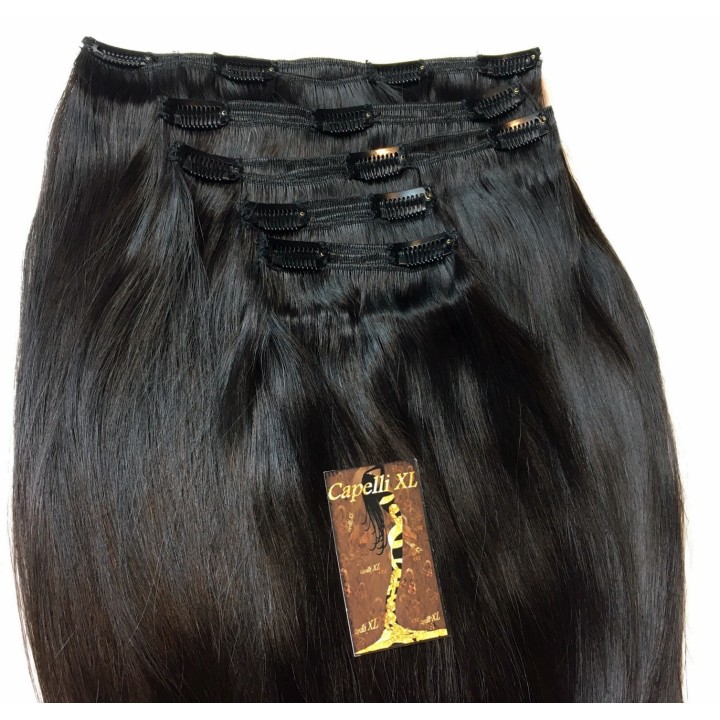 Extension Capelli veri remy Extension XL con clip soluzione più fasce