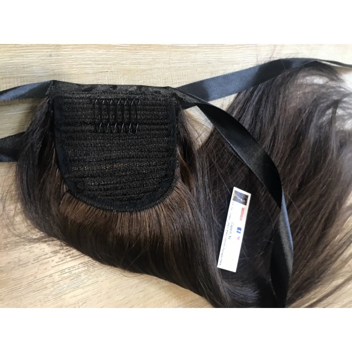 Coda di cavallo, Ponytail capelli veri remy  Mossi colore naturale