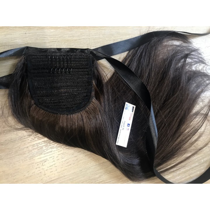 Coda di cavallo, Ponytail capelli veri remy  Mossi colore naturale