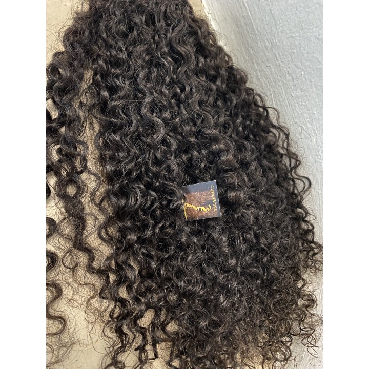 Coda di cavallo, Ponytail capelli veri remy  Ricci colore naturale