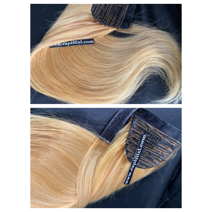 Coda di cavallo, Ponytail capelli veri remy biondi di origine europei