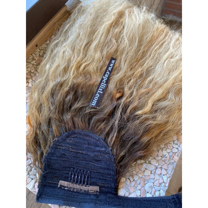 Coda di cavallo, Ponytail capelli veri remy sfumato Capelli ricci