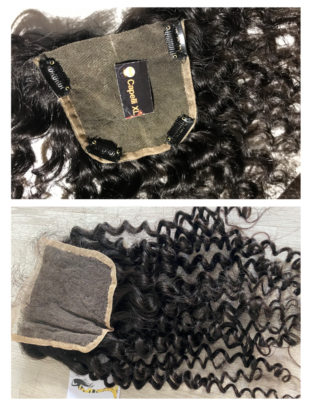 Top closure capelli veri ricci