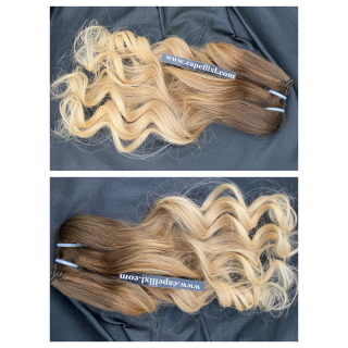 Capelli veri remy cuciti balayage sfumati capelli Indiani Balayage