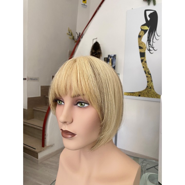 Toupet XL da donna con clip capelli veri remy  Europei calotta di 10cm