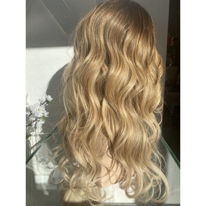 Parrucca capelli veri Remy Europei Colore biondo freddo