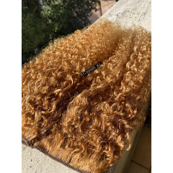 Extension clip Capelli veri Remy Brasiliani Riccio forte Biondo Ramato