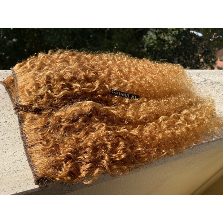 Extension clip Capelli veri Remy Brasiliani Riccio forte Biondo Ramato