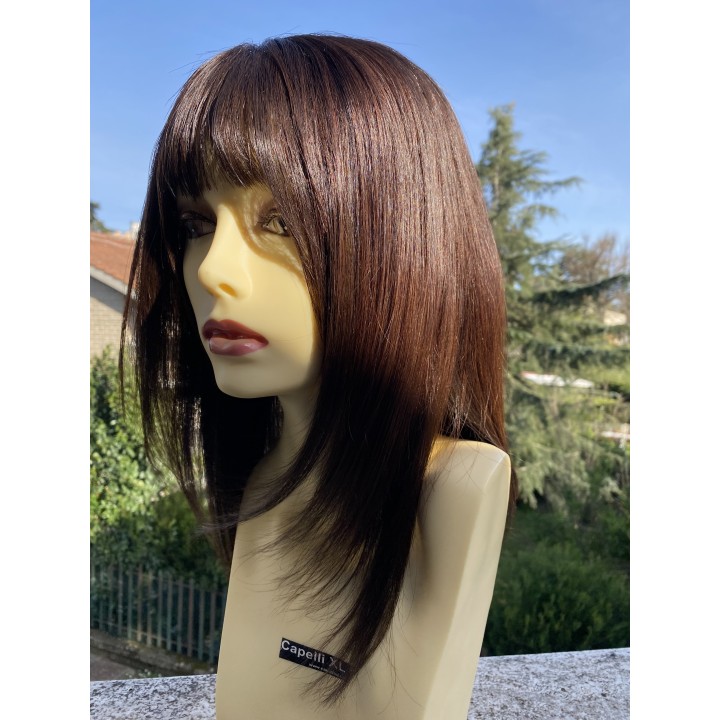 Parrucca di capelli veri Remy lisci Mossi o Ricci capelli brasiliani