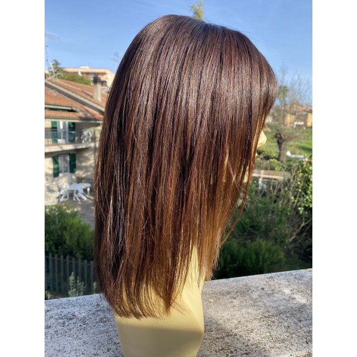 Parrucca di capelli veri Remy lisci Mossi o Ricci capelli brasiliani