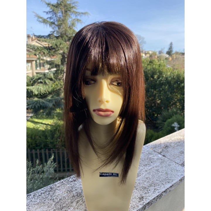 Parrucca di capelli veri Remy lisci Mossi o Ricci capelli brasiliani
