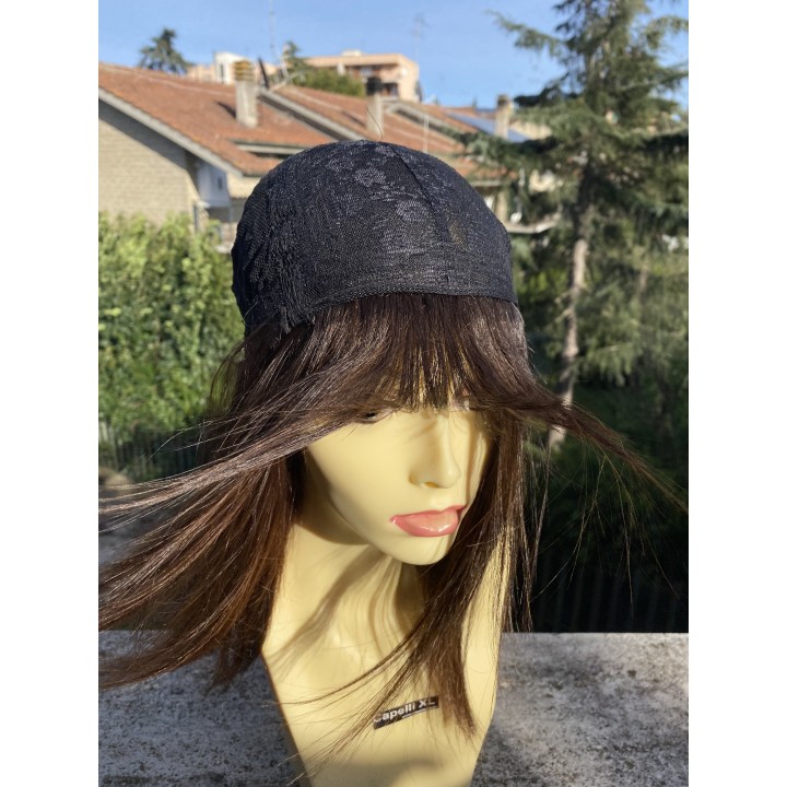 Parrucca di capelli veri Remy lisci Mossi o Ricci capelli brasiliani