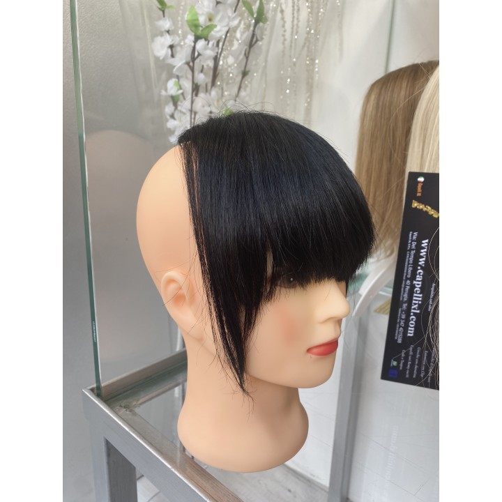Frangetta molto folta con clip capelli umani