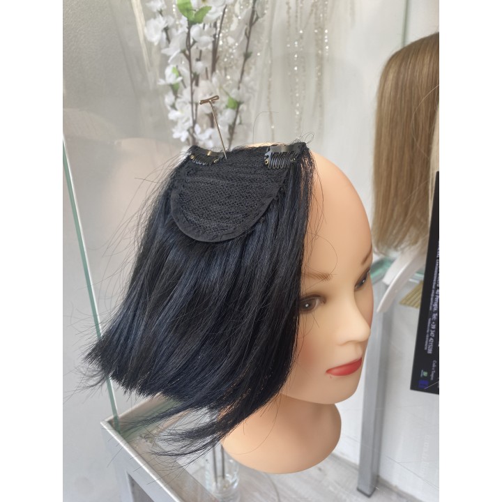 Frangetta molto folta con clip capelli umani