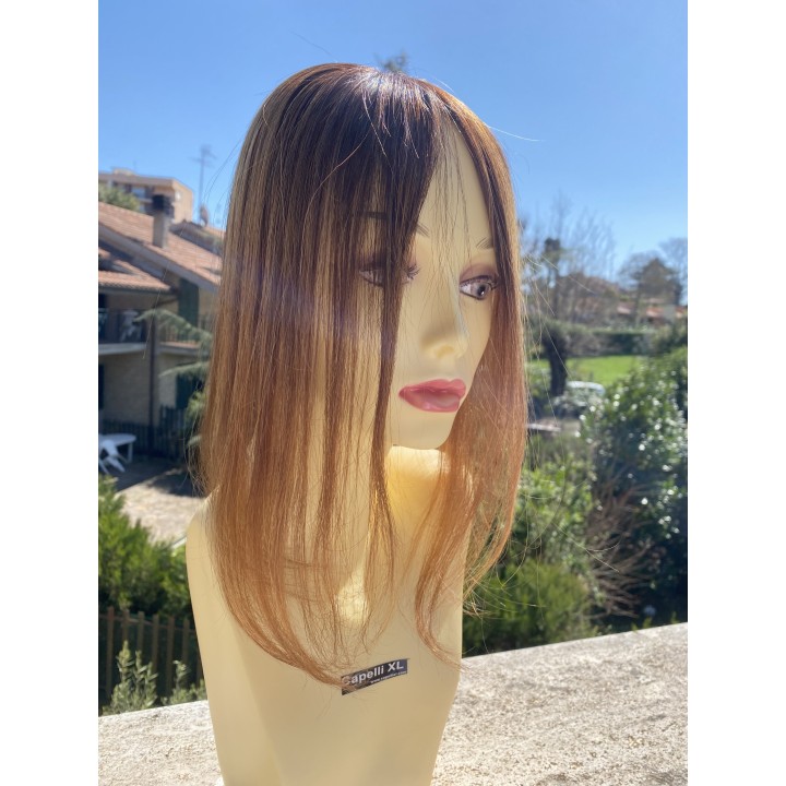 Toupet, Chiusura con clip Capelli veri remy Top closure Colore sfumato