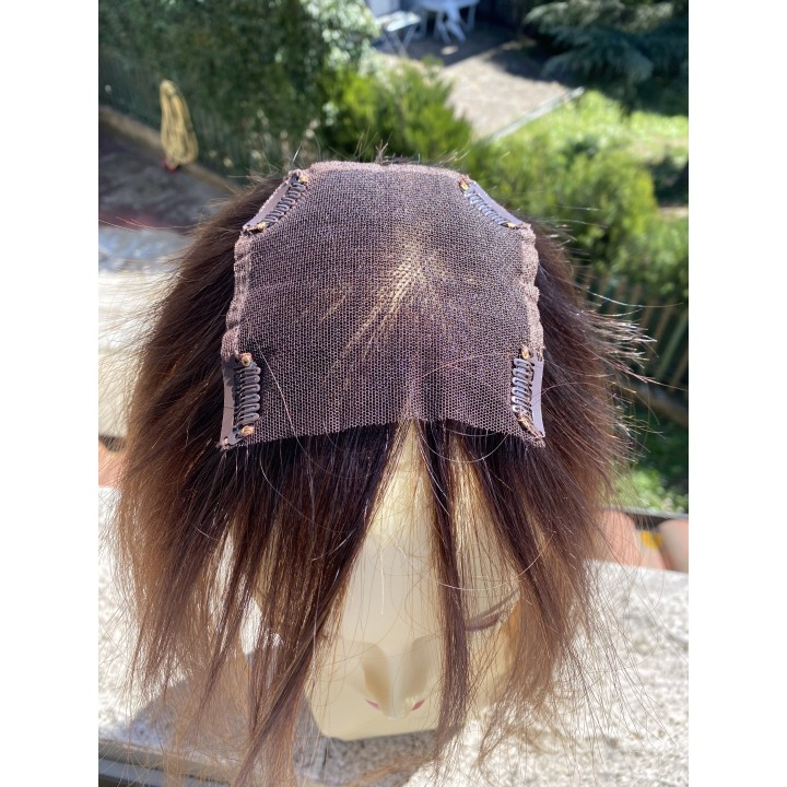 Toupet, Chiusura con clip Capelli veri remy Top closure Colore sfumato