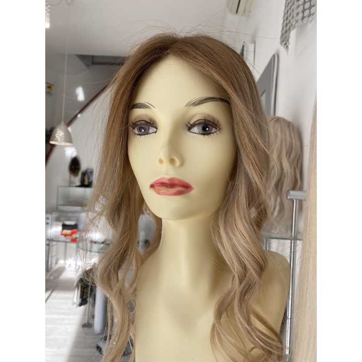 Toupet biondo infoltimento con clip capelli veri remy capelli europei