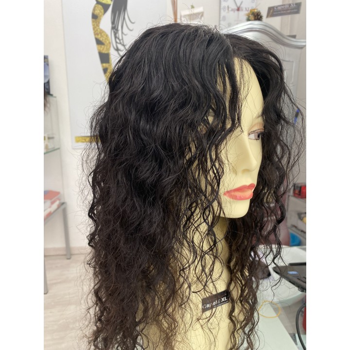 Parrucca riccia di capelli veri Remy Parrucca su misura Varie lunghezze