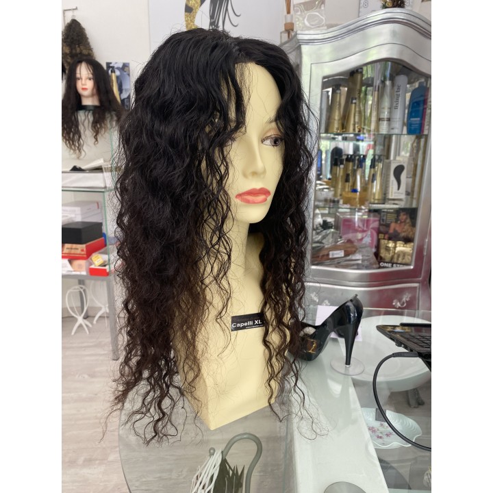 Parrucca riccia di capelli veri Remy Parrucca su misura Varie lunghezze