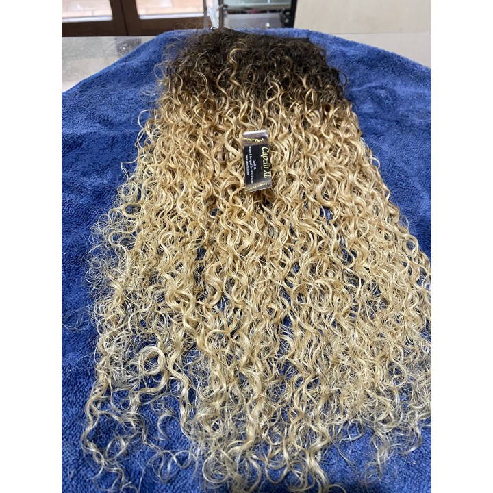Extension clip Capelli veri Remy Brasiliani Riccissimi Biondo balayage