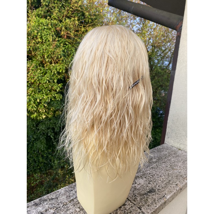 Parrucca 100%  capelli veri remy umani Biondo platino capelli Europei