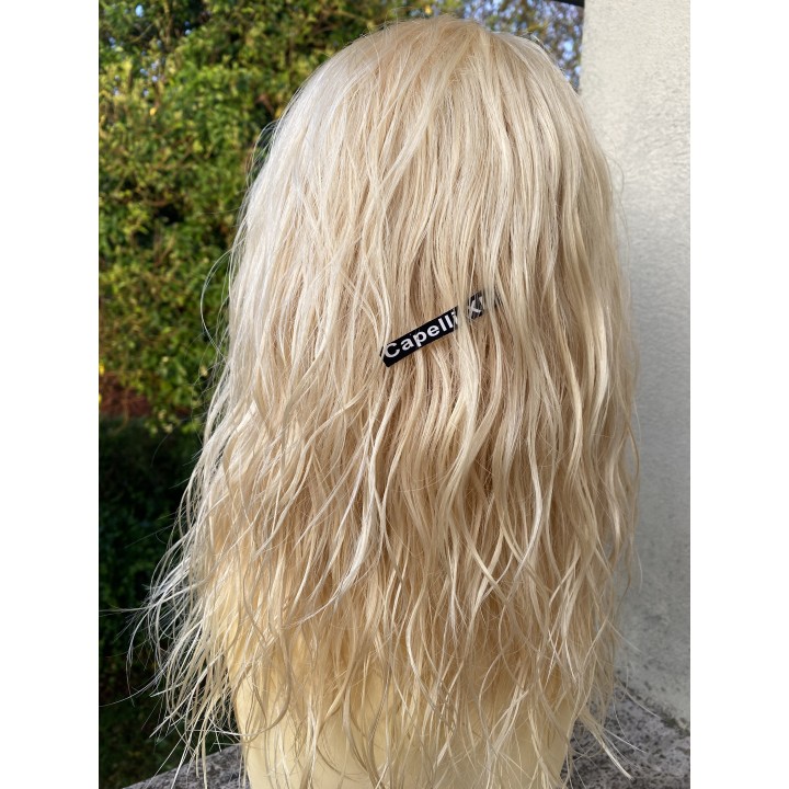 Parrucca 100%  capelli veri remy umani Biondo platino capelli Europei