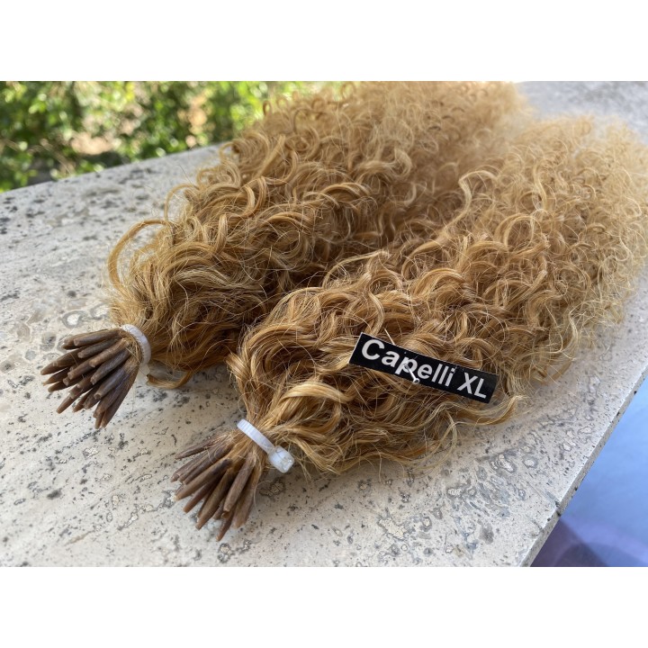 Ciocche XL capelli Ricci  veri remy, Brasiliani Colore Biondo dorato