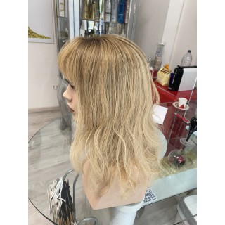 Mezza Parrucca Toupet Infoltitore con clip capelli veri remy