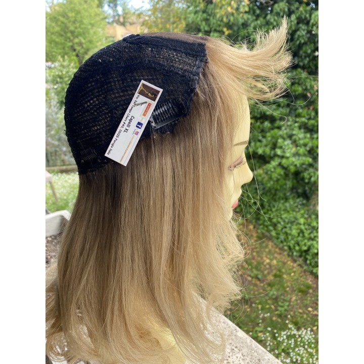 Mezza Parrucca Toupet Infoltitore con clip capelli veri remy