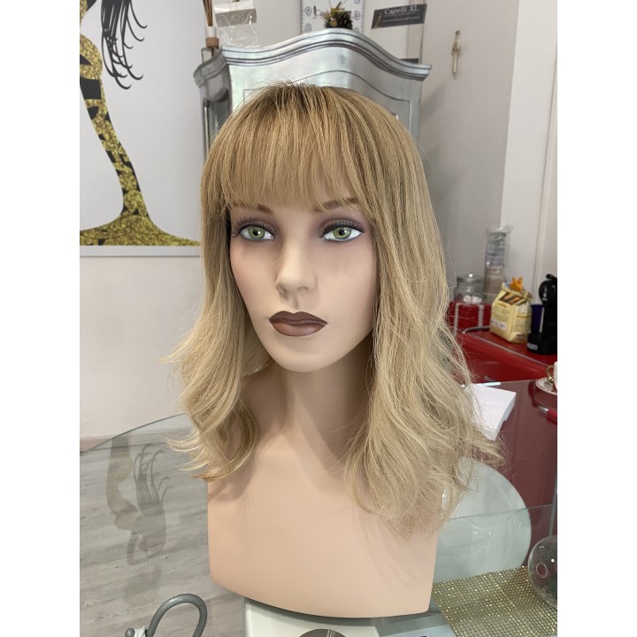 Mezza Parrucca Toupet Infoltitore con clip capelli veri remy