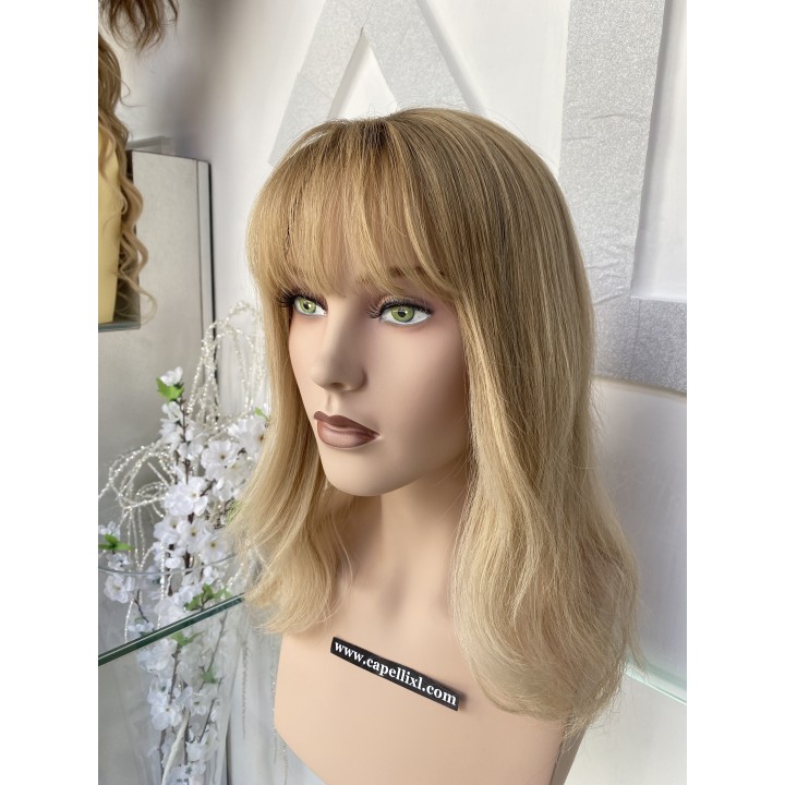 Mezza Parrucca Toupet Infoltitore con clip capelli veri remy