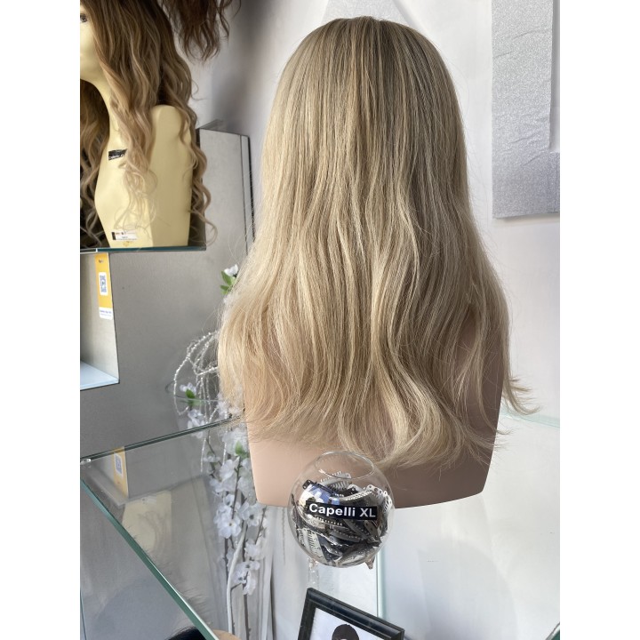 Mezza Parrucca Toupet Infoltitore con clip capelli veri remy