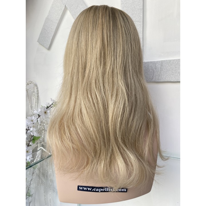 Mezza Parrucca Toupet Infoltitore con clip capelli veri remy